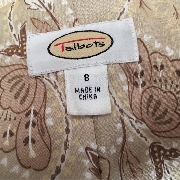 Talbots Long Sleeve Button Down Blazer Size 8 - Picture 4 of 6